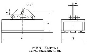 MW42系列吊運方坯、型鋼用起重電磁鐵